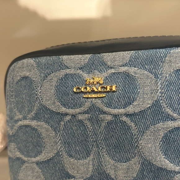 Coach Denim Pouch Wristlet - Picture 8 of 9
